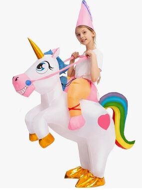 Spooktacular Creations Kids Inflatable Halloween Unicorn Costume